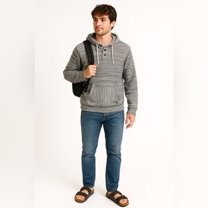 American Eagle Outfitters AEO Vintage Baja Henley Hoodie – Sz XL (Men’s)